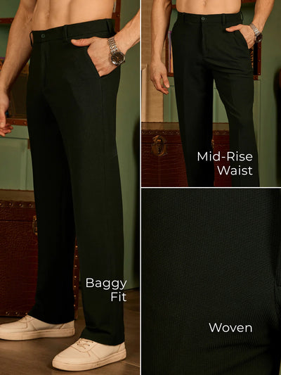 Korean Baggy Fit Stretchable Trouser