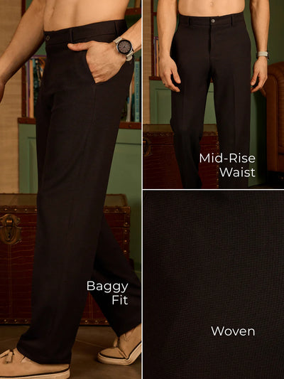 Korean Baggy Fit Stretchable Trouser
