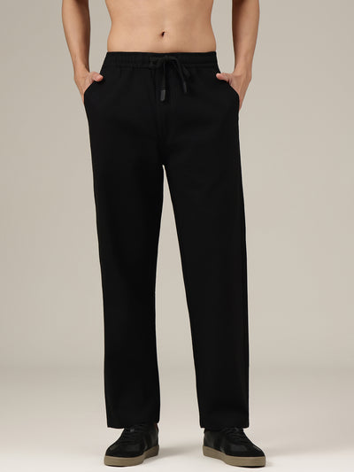 Black Linen Casual Trouser