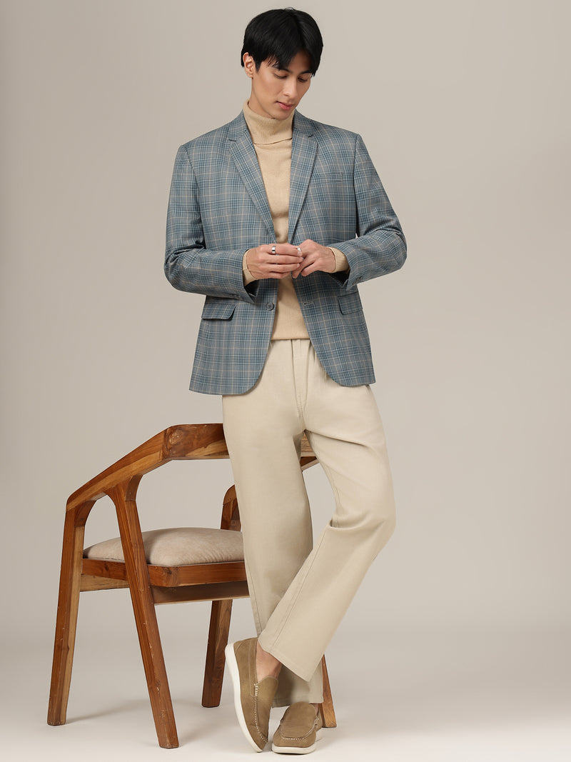 Nude Linen Casual Trouser