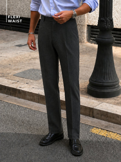 Checkered Flexi-Waist Trouser