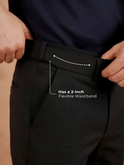Flexi Waist Checkered Trouser