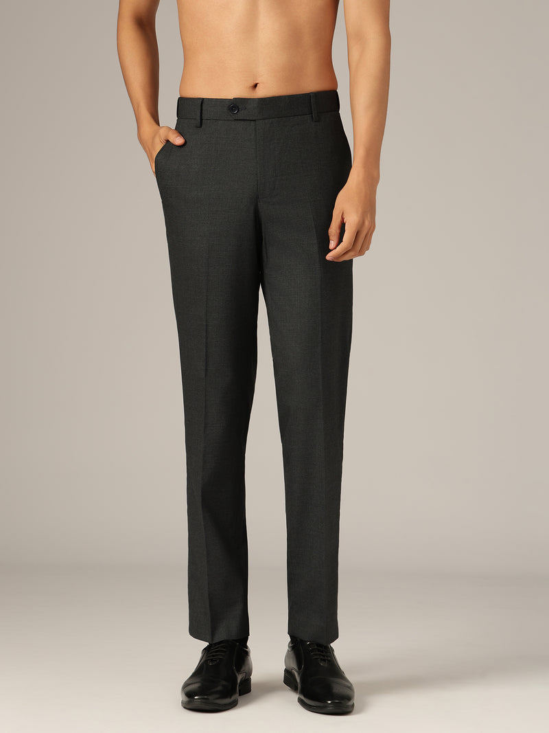 Blue: Checkered Flexi Waist Baggy Fit Korean Trouser