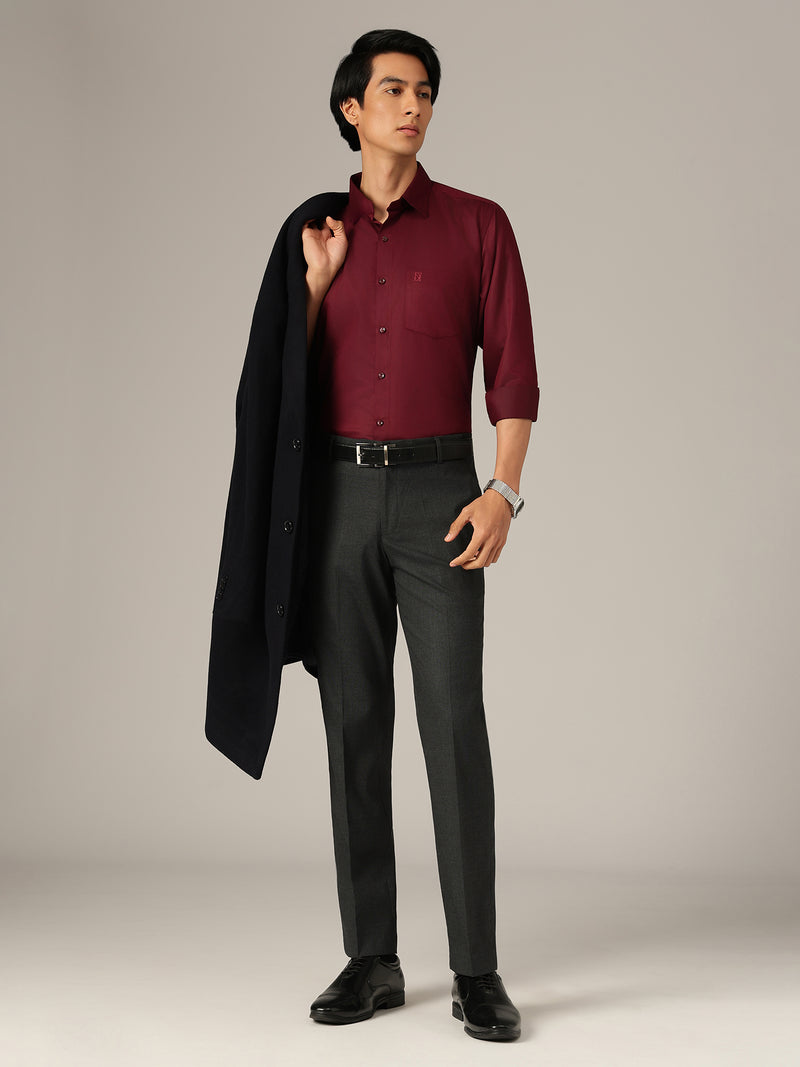 Blue: Checkered Flexi Waist Baggy Fit Korean Trouser