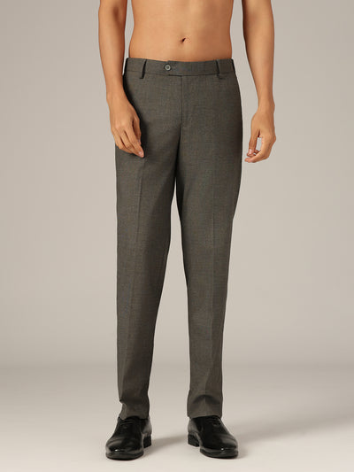 Grey Checkered Korean Trouser