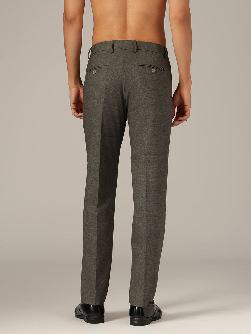 Flexi Waist Checkered Trouser