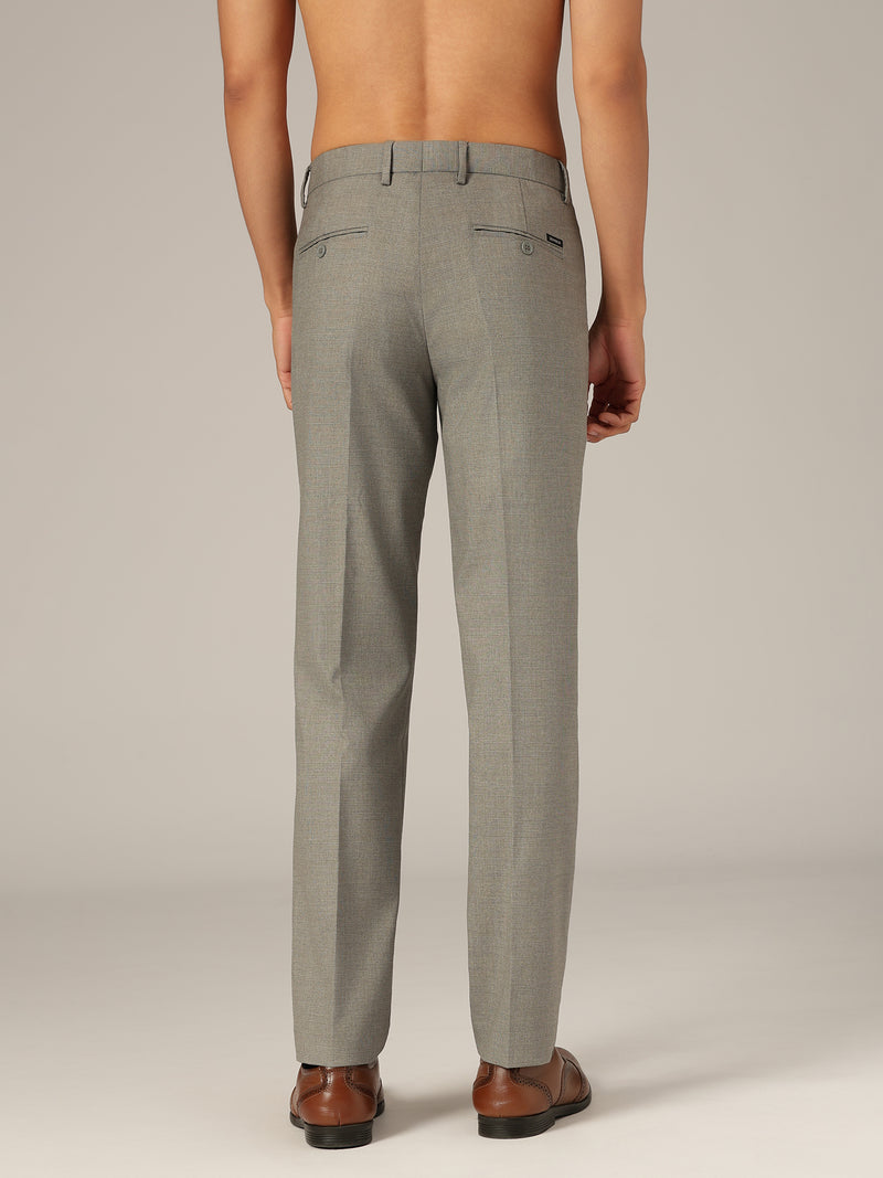 Light Grey: Checkered Flexi Waist Baggy Fit Korean Trouser