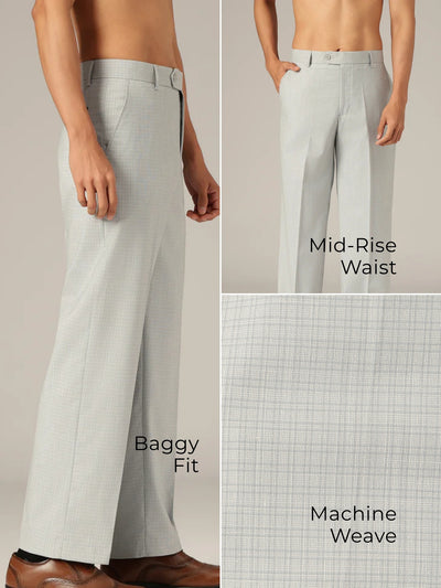 Textured Pleated Korean Trouser
