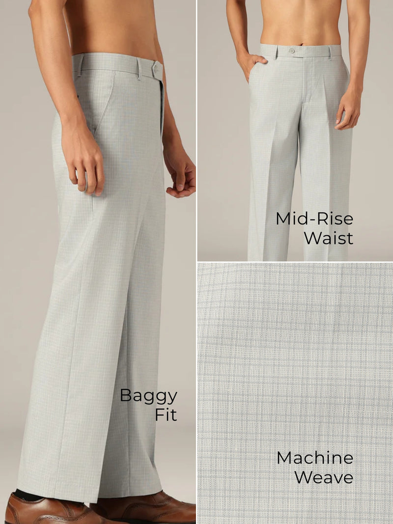 Textured Pleated Korean Trouser
