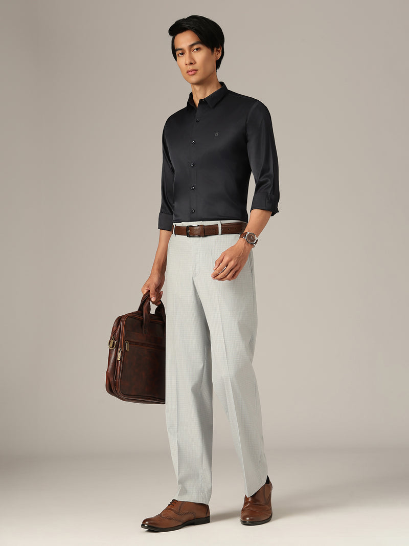 Textured Pleated Korean Trouser