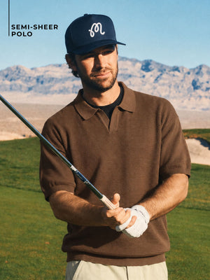 Semi Sheer Polo T-Shirt