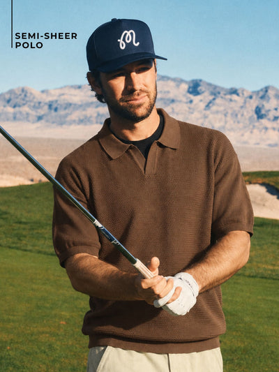 Semi Sheer Polo T-Shirt