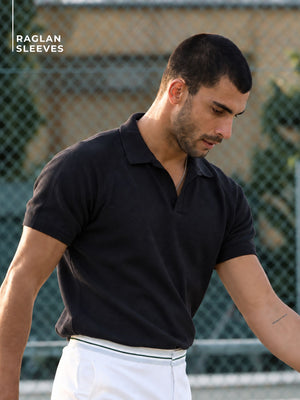 Relaxed Raglan Polo