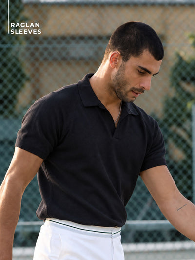 Relaxed Raglan Polo