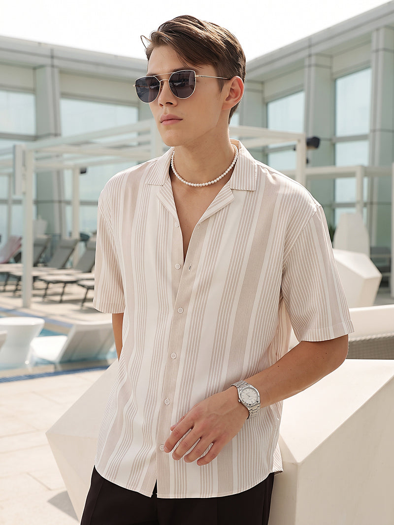 Men Striped Resort Shirt