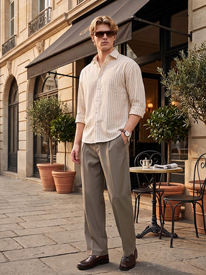 Wide Leg Pleated Korean Pant