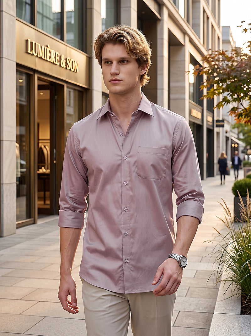 Spread Collar Formal Shirt