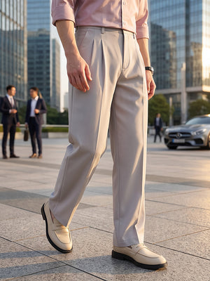 Korean Baggy Fit Double Pleated Trouser