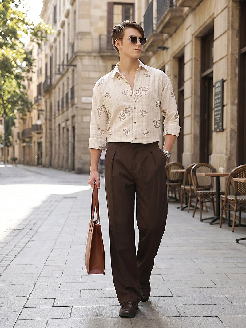 Wide Leg Pleated Korean Pant