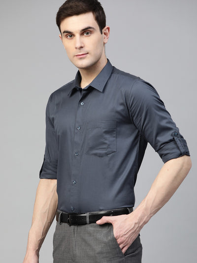 CHARCOAL GREY: Water & Stain Repellent Formal Shirt