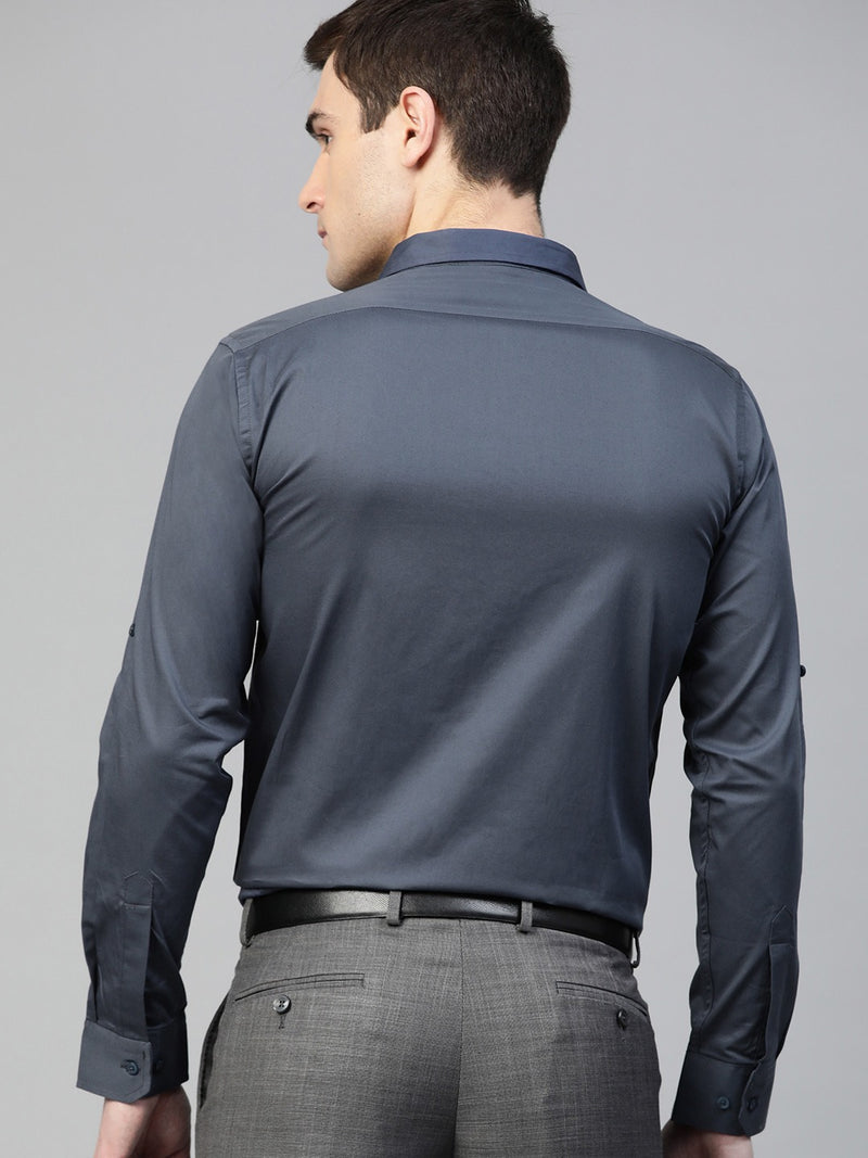 CHARCOAL GREY: Water & Stain Repellent Formal Shirt