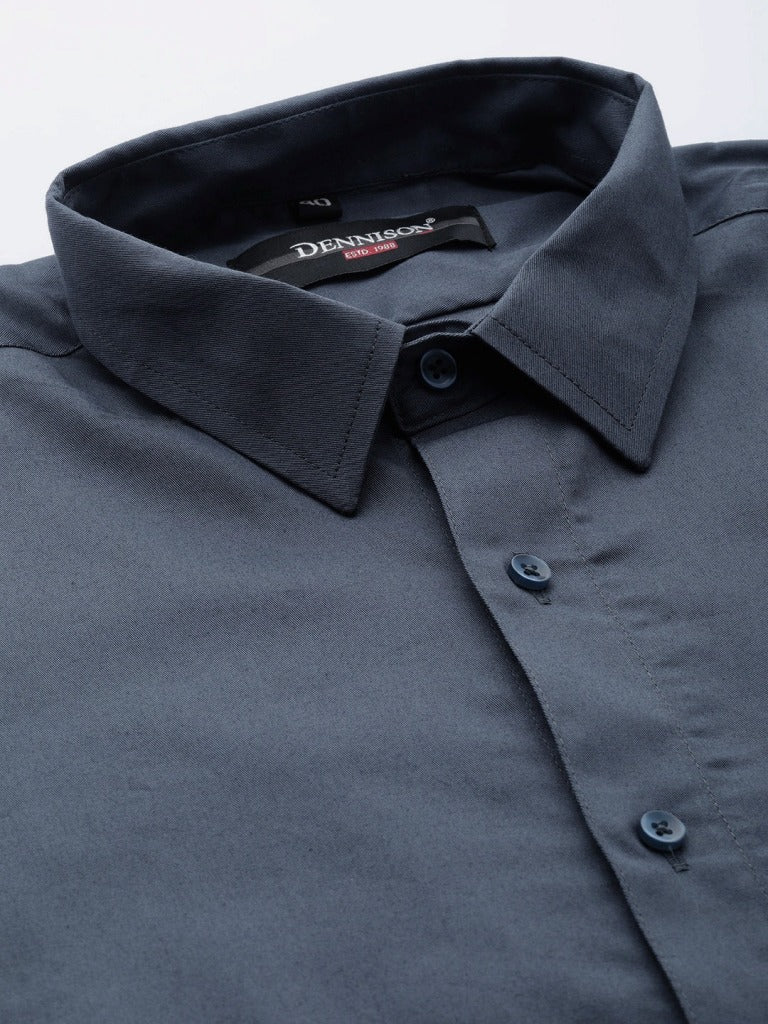CHARCOAL GREY: Water & Stain Repellent Formal Shirt