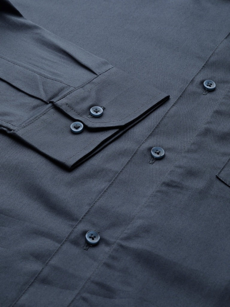 CHARCOAL GREY: Water & Stain Repellent Formal Shirt
