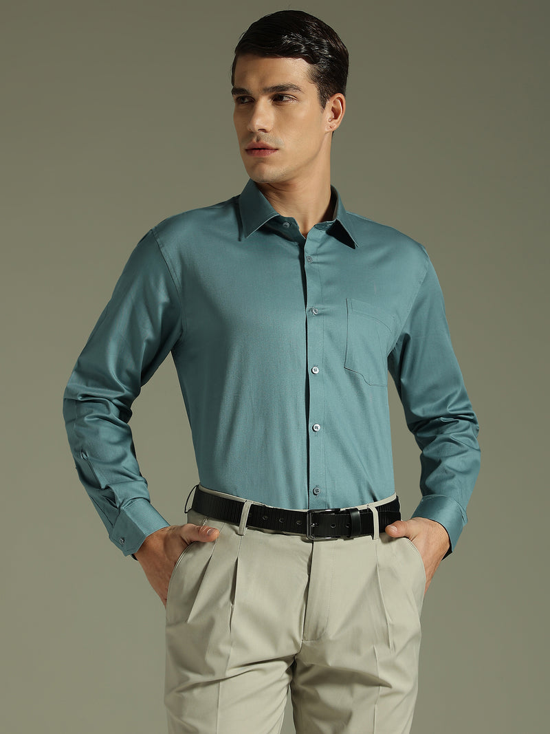 BLUE: Party Wear Formal Shirt