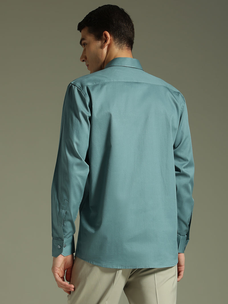 BLUE: Party Wear Formal Shirt