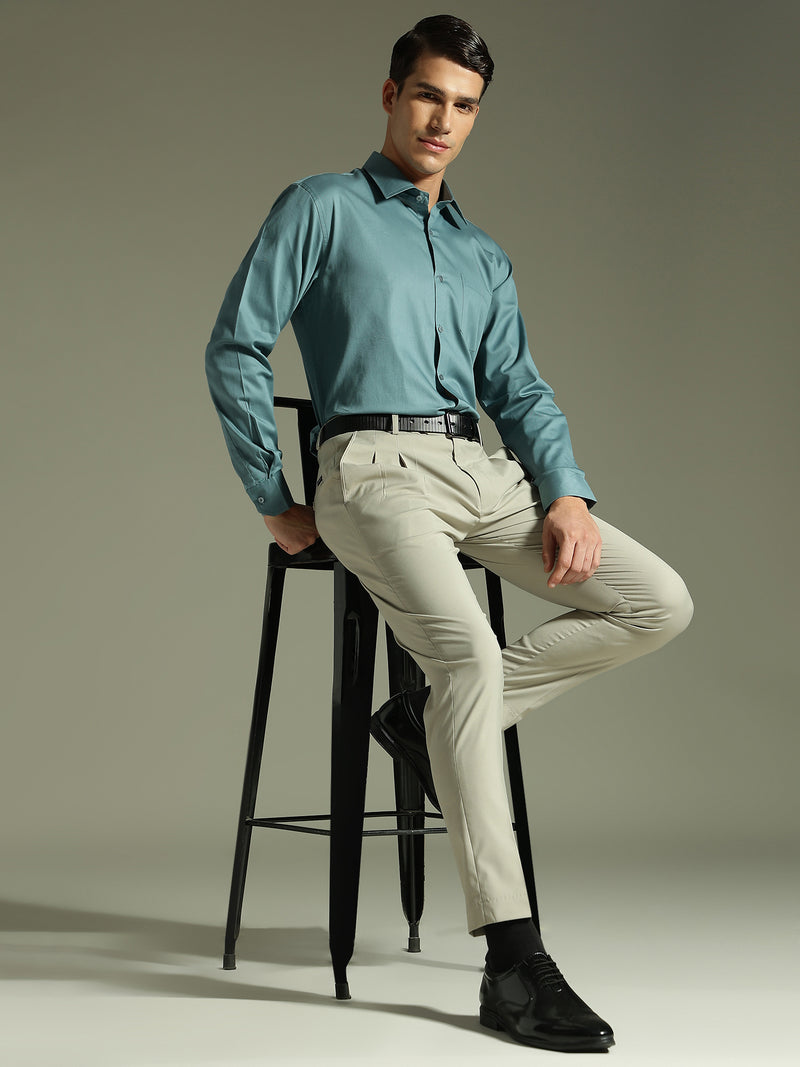 BLUE: Party Wear Formal Shirt