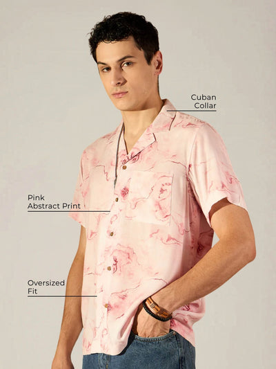 Pink Oversized Casual Shirt