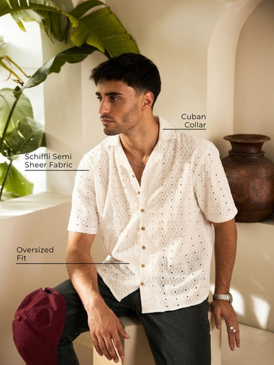 Semi Sheer Oversized Shirt