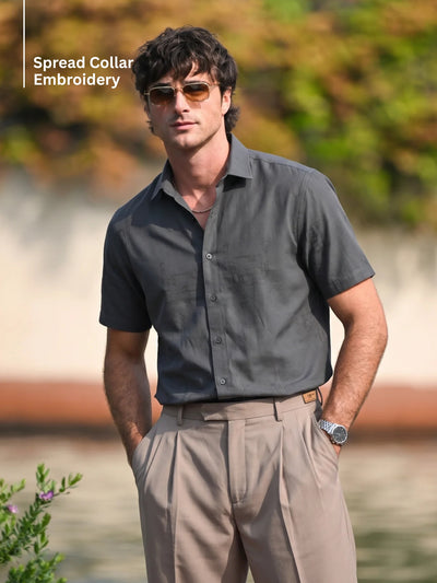 Minimal Embroidered Shirt