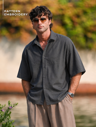 Minimal Embroidered Shirt