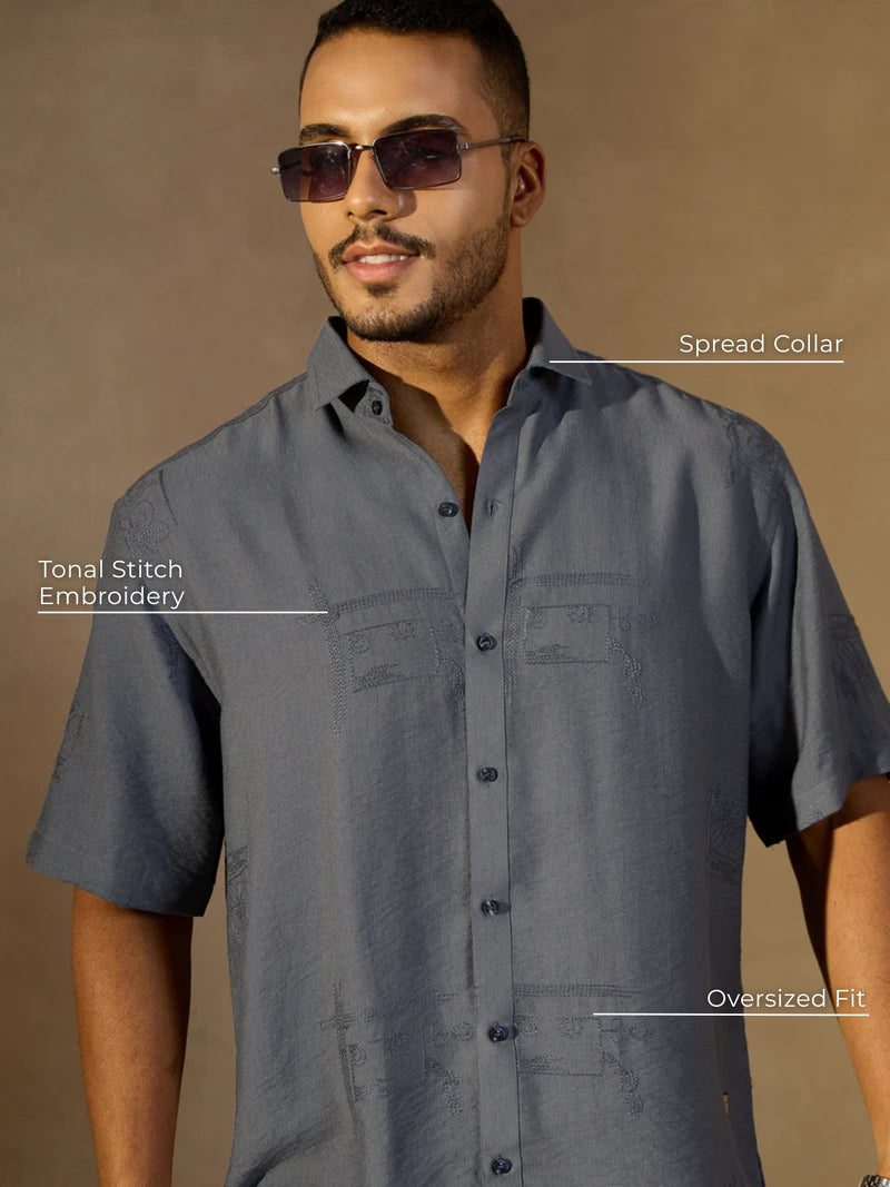 Minimal Embroidered Shirt