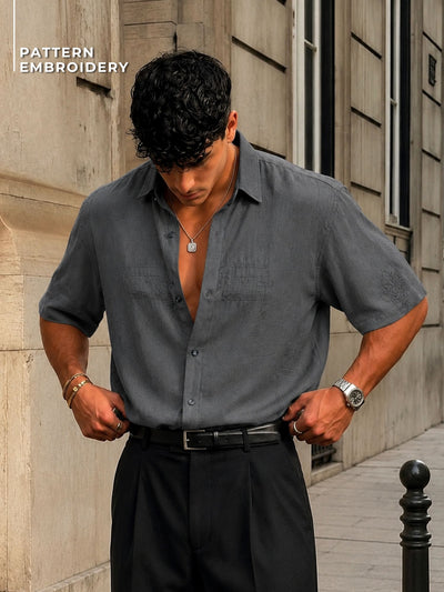 Minimal Embroidered Shirt