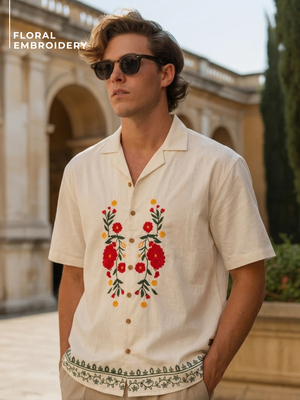 Floral Embroidered Shirt