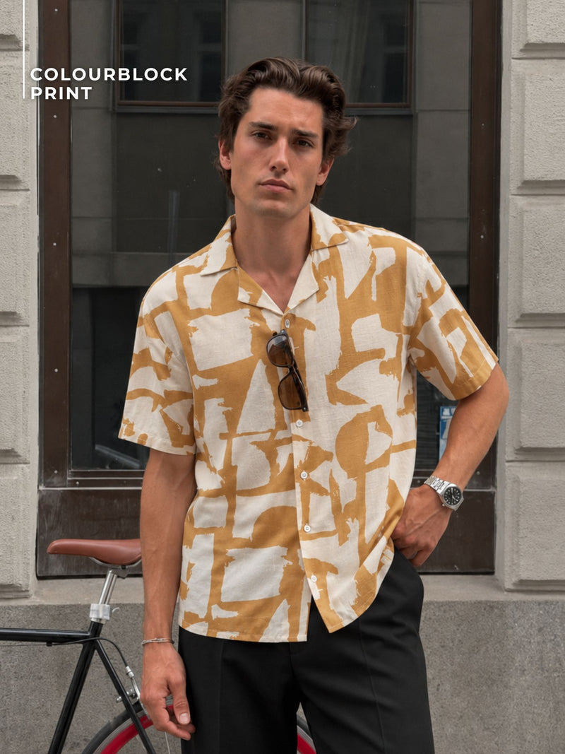 Colourblocked Oversized Shirt