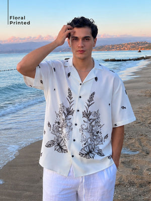 Placement Print Oversized Shirt
