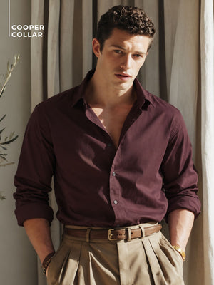 Brown: Muslin Oversized Kurta Shirt