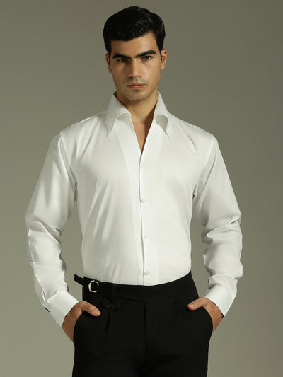 White: Cooper Collar Shirt