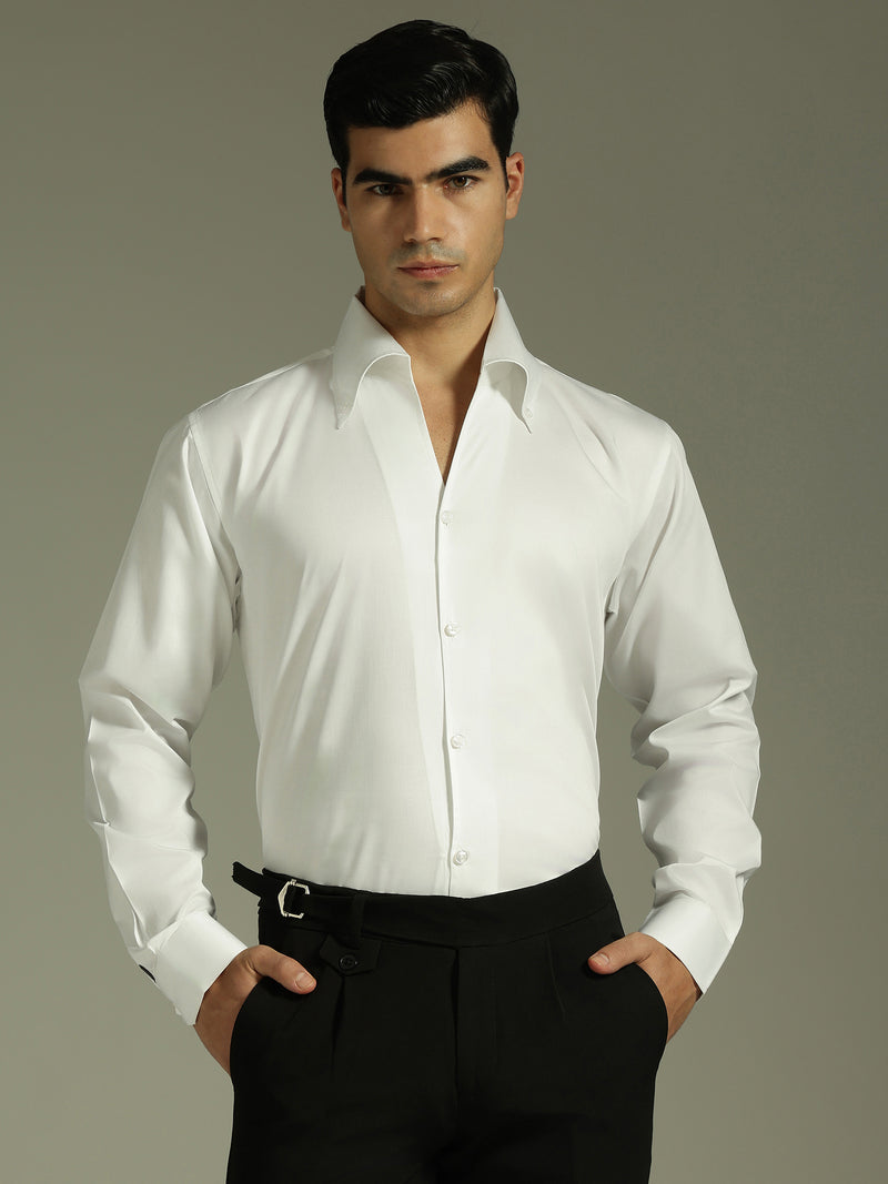 White: Cooper Collar Shirt