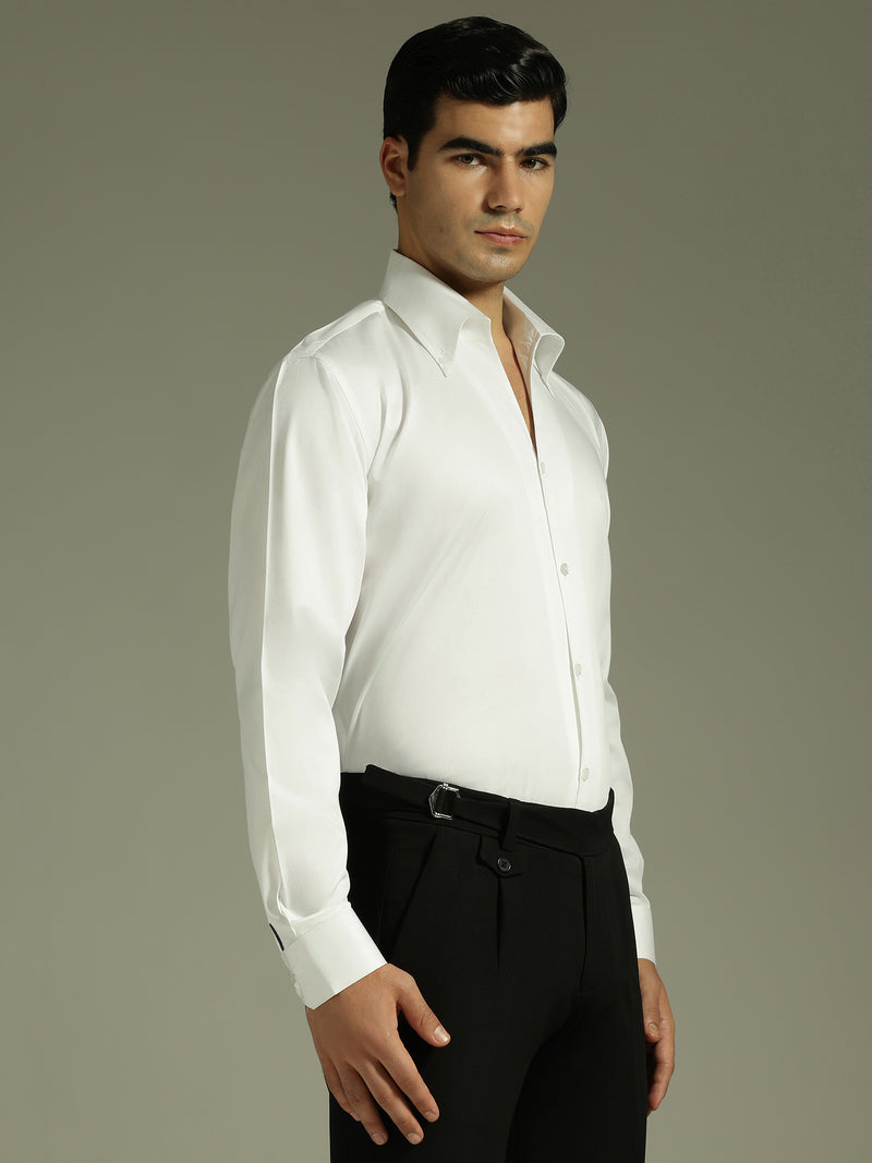 White: Cooper Collar Shirt