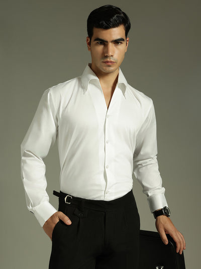 White: Cooper Collar Shirt