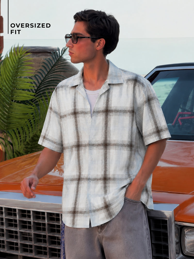 Checkered Oversized Casual Shirt