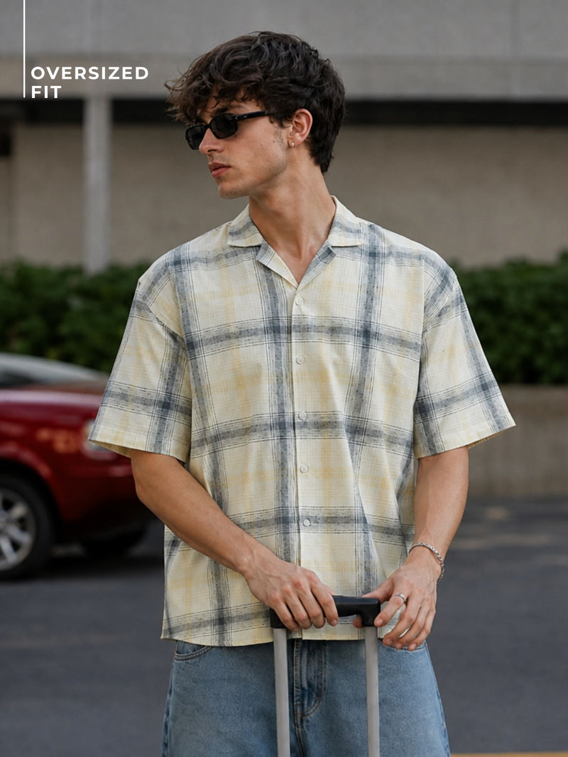 Checkered Oversized Casual Shirt
