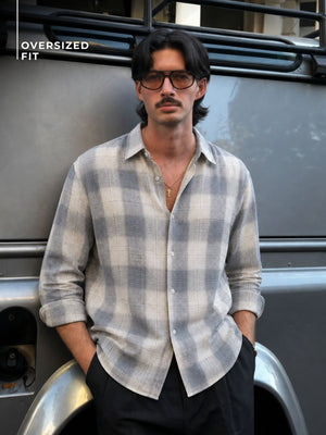 Checkered Oversized Casual Shirt
