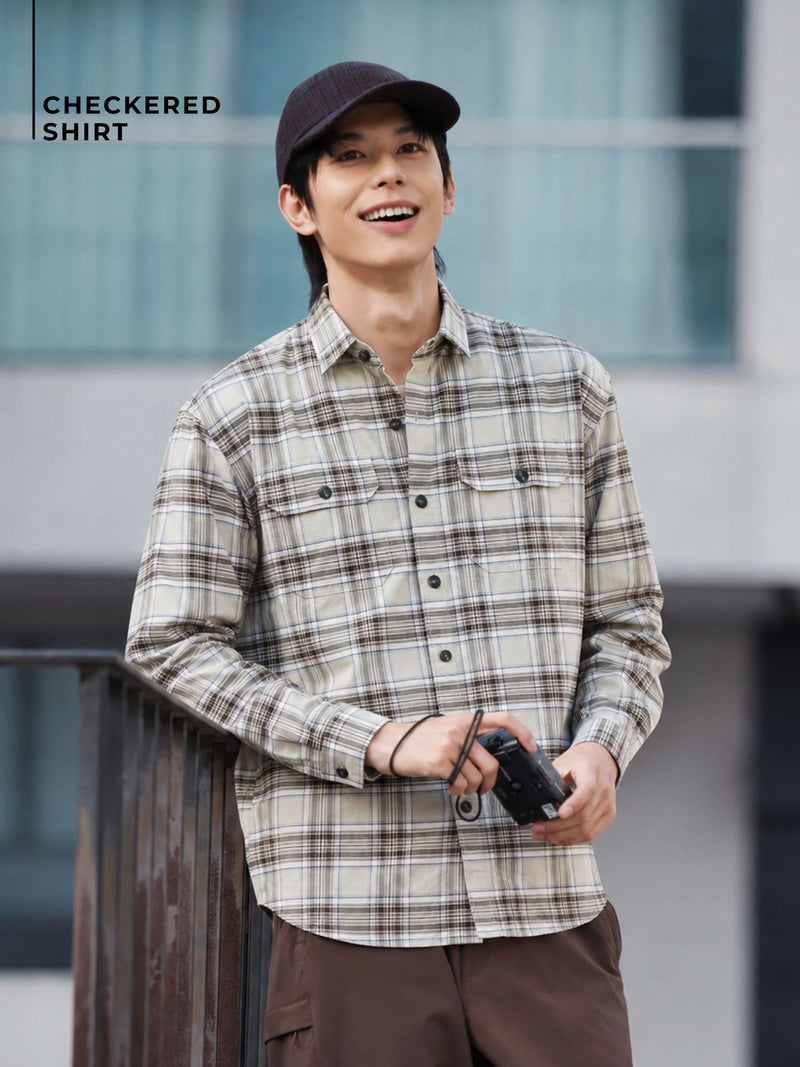 Double Pocket Checkered Shirt