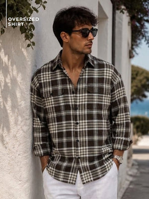 Checkered Oversized Casual Shirt