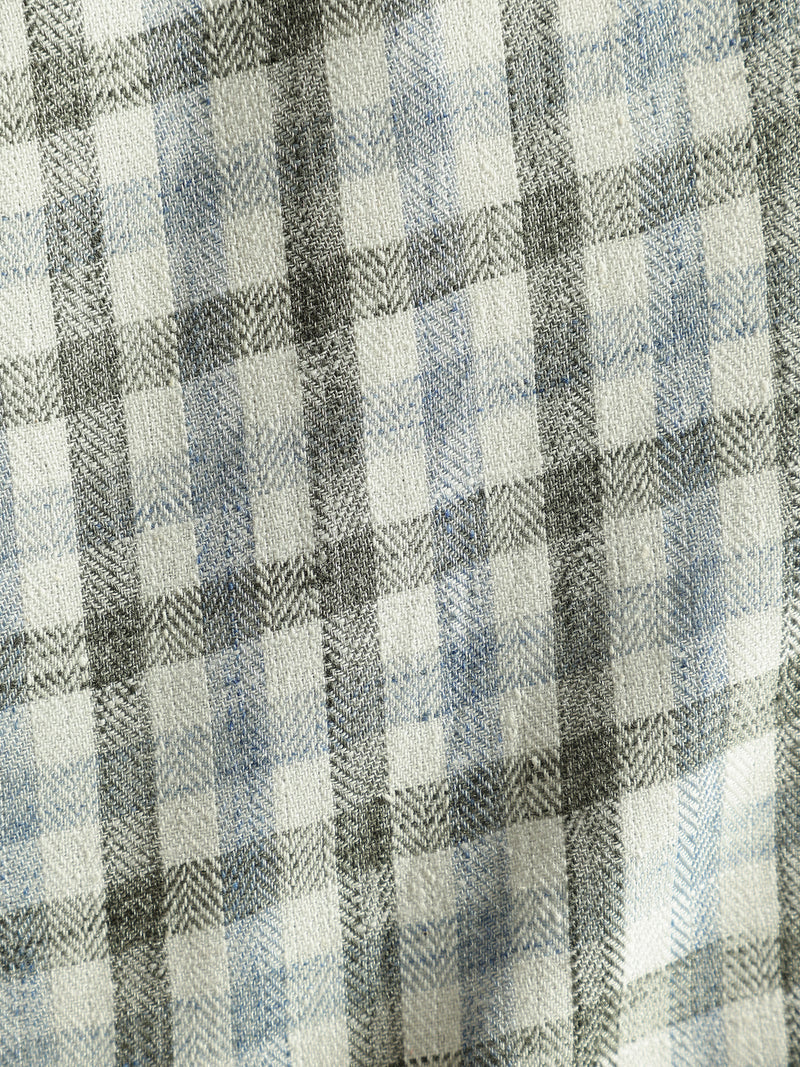 Blue & White: Full Sleeves Checkered Shirt